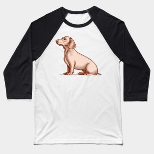 simple dachshund drawing Baseball T-Shirt